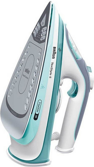 Braun Texstyle 5 Steam Iron 2700W with Ceramic Plate and Continuous Steam Supply 50g/min