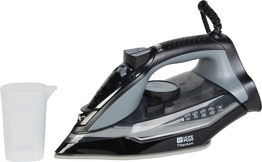 Homeplus Dampfbügeleisen 2400W mit Keramiksohle und kontinuierlicher Dampfabgabe 90g/min