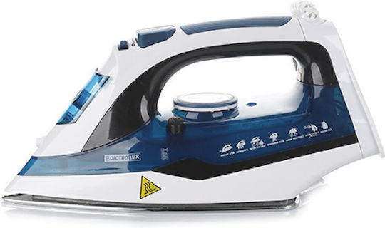 DictroLux Fier de Călcat cu Aburi 2200W cu Talpă din Oțel Inoxidabil