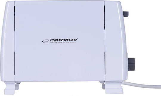 Esperanza Caprese Тостер Двуместна 700W Бяла