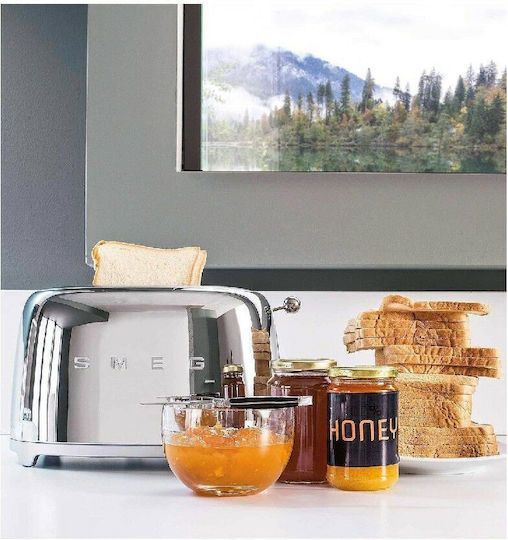 Smeg Тостер Двуместна 950W Inox