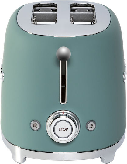 Smeg Toaster 2 Schlitze 950W Grün