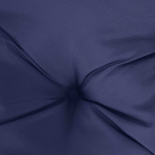 vidaXL Waterproof Garden Chair Cushion Round Navy Blue 60x60cm