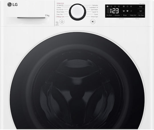 LG Πλυντήριο Ρούχων 11kg με Τεχνολογία Ατμού 1400 Στροφών TurboWash F4WR511S0W