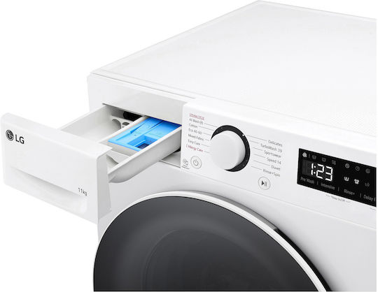 LG Πλυντήριο Ρούχων 11kg με Τεχνολογία Ατμού 1400 Στροφών TurboWash F4WR511S0W