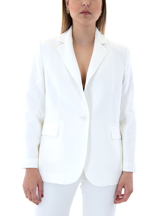 MY T Women's Blazer White