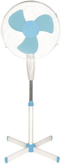 Eurolamp Ferrara Pedestal Fan 60W 40cm Diameter White