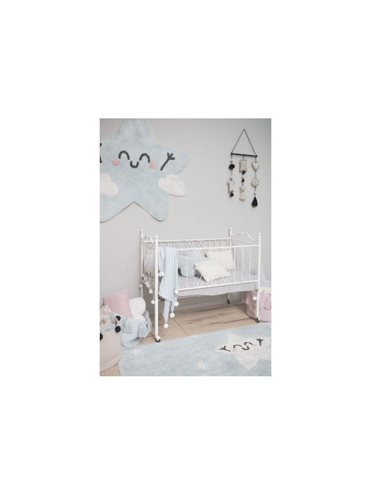 Lorena Canals Kids Synthetic Rug Happy Star 120x120cm