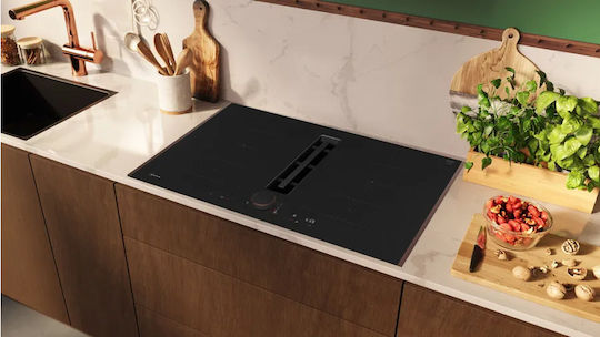 Neff N 90 Induction Cooktop Autonomous with Hood 83.4x52.7εκ. Anthracite Grey