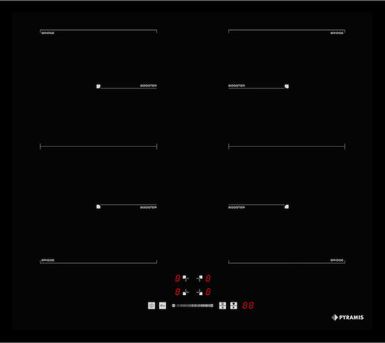 Pyramis PHI63432FMB Induction Cooktop Autonomous with Lock Function 59x52εκ.