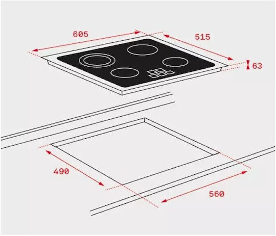 Teka Autonomous with Child Lock Function 60x51εκ.