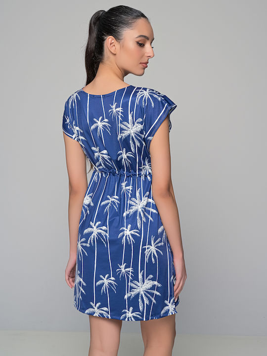 Milena by Paris Women's Caftan Beachwear Blue