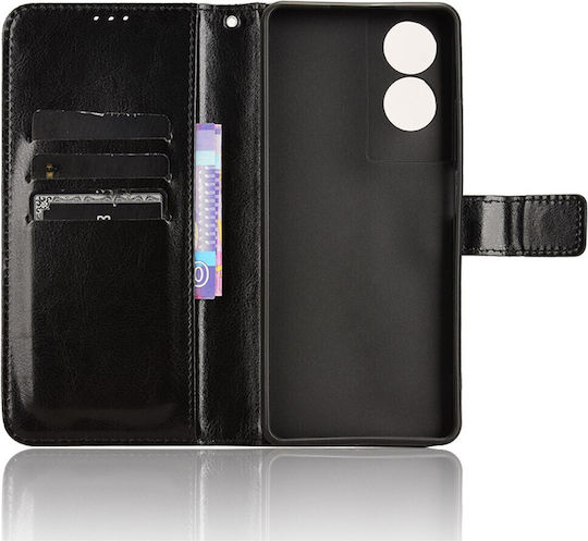 Wallet Δερματίνης / Πλαστικό Μαύρο (TCL 40 NXTPAPER 4G)