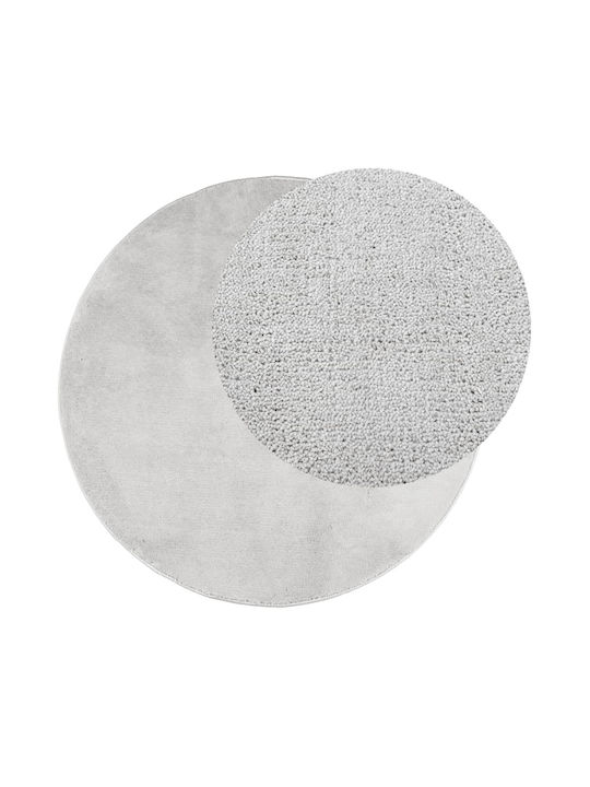 vidaXL Oviedo Rug Round Grey