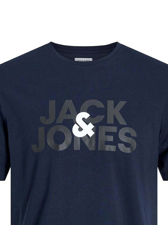 Jack & Jones Herren T-Shirt Kurzarm BLUE