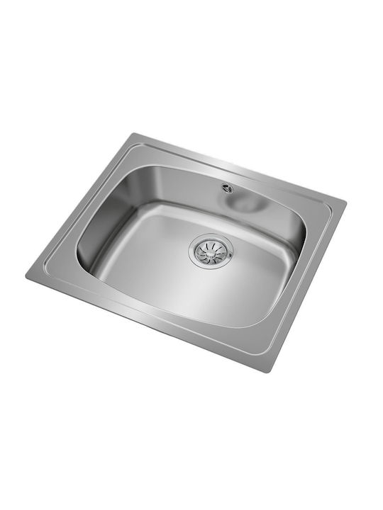 Teka Universe 60 T-XP 1B Ένθετος Νεροχύτης Inox Σατινέ Μ60xΠ51cm Ασημί