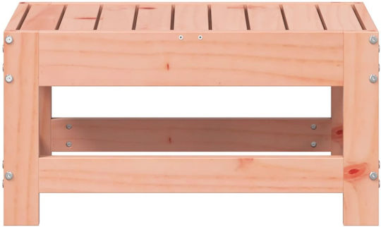 Auxiliary Garden Table for Small Outdoor Spaces Made of Brown Acacia 62x30x32cm