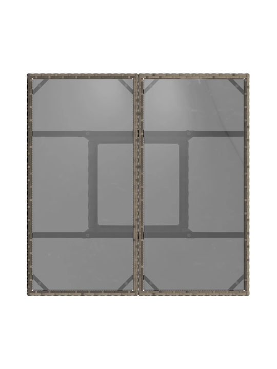 Tisch für kleine Außenbereiche Stabil Gray 80x80x75cm