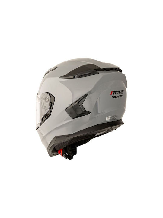 Nova Racing Road Rider Nardo Grey Κράνος Μηχανής Full Face ECE 22.06 με Sunvisor