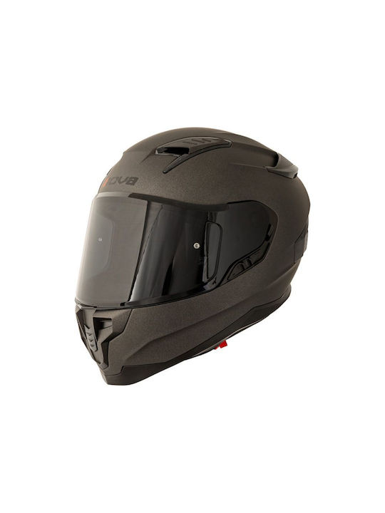 Nova Racing Road Rider Titane Matt Мотоциклетна каска Full Face ECE 22.06 с Sunvisor