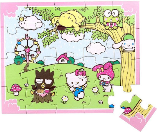 Wooden Kids Puzzle Hello Kitty for 3+ years+ Years 20pcs Micki