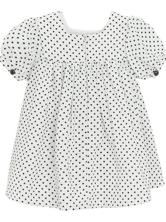 Children's Dress Short Sleeve Set with Accessories White