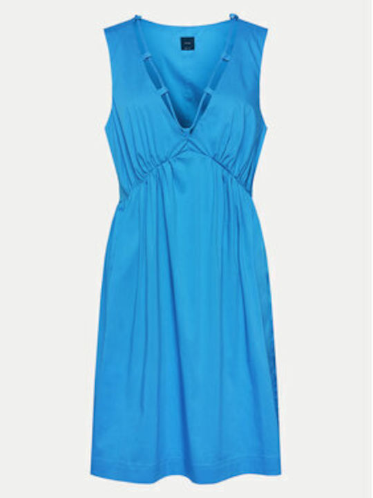 Pinko Φόρεμα Καθημερινό Avengers 103418 A1tx Μπλε Regular Fit Φόρεμα Καθημερινό Pinko