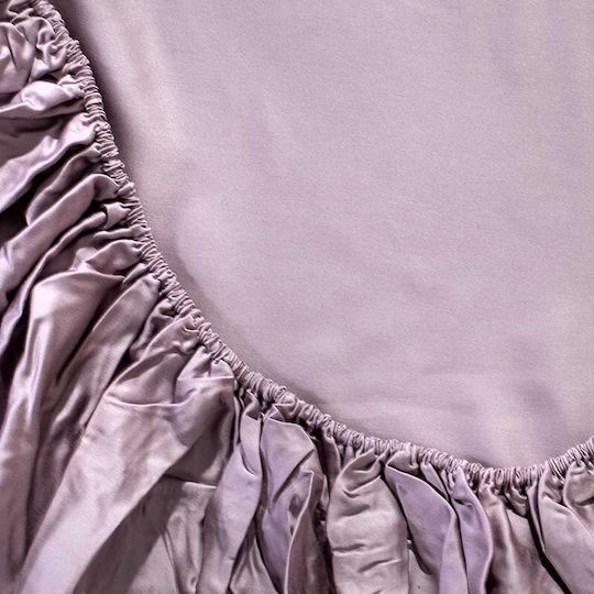 Charisma Чаршаф King Size с Ластик 200x200+40см. Violet Ice
