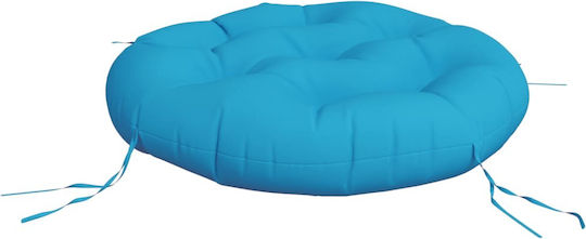 vidaXL Waterproof Garden Chair Cushion Round Blue 60x60cm