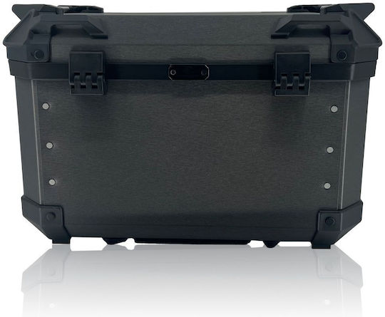 Coocase Q5 Μπαγκαζιέρα Μοτοσυκλέτας Αλουμινίου 55lt Brushed Series Dark Grey