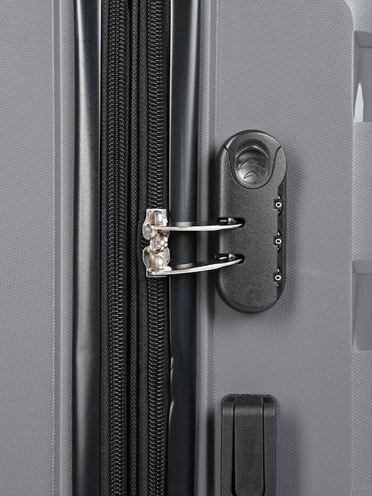 Diplomat Medium The Seagull Collection Medium Travel Suitcase Hard Gray with 4 Wheels Height 66cm