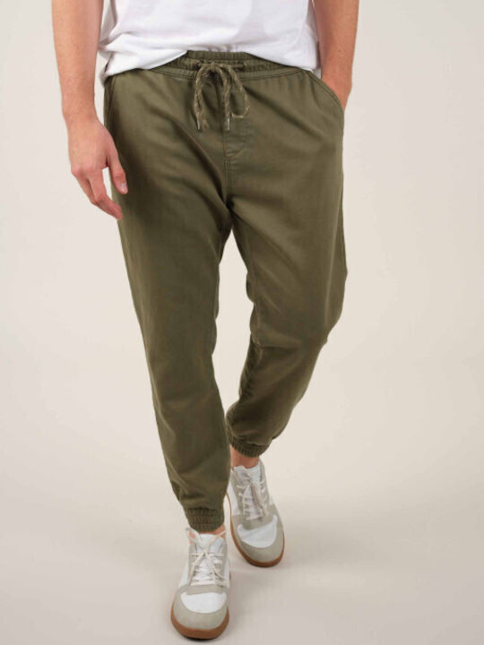 Deeluxe Men's Trousers Oil Green