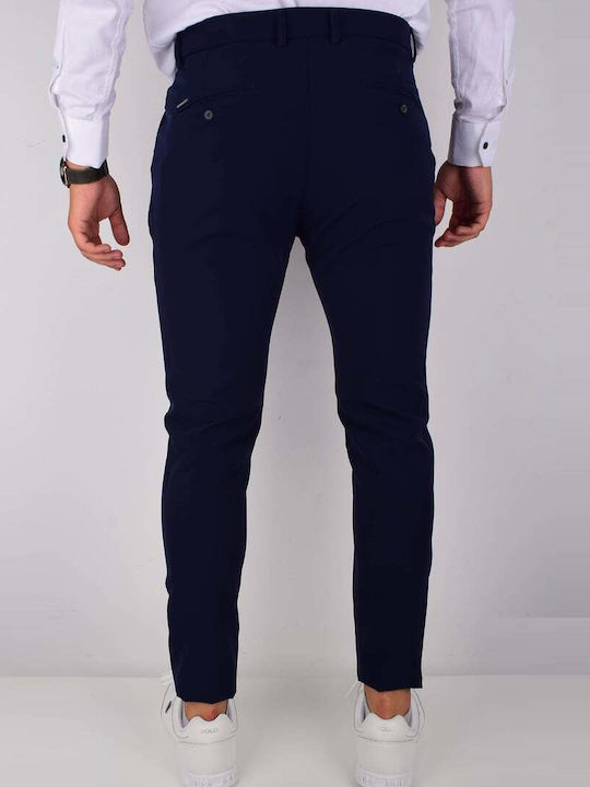 Vittorio Artist Herrenhose Chino in Slim Passform BLUE DUST