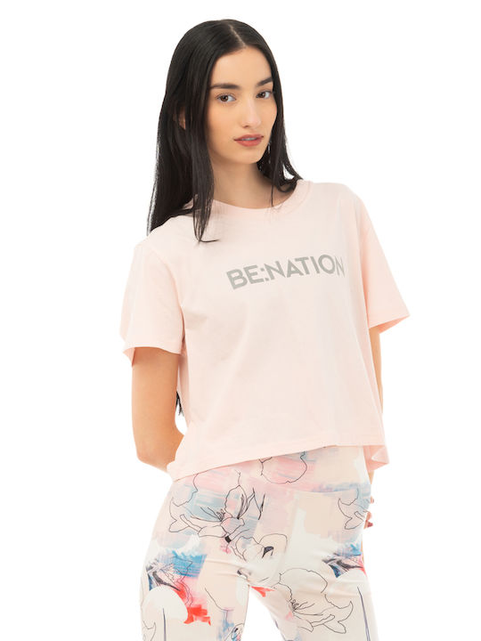 Be:nation Γυναικεία Crop Top Μπλούζα 05112403-8a
