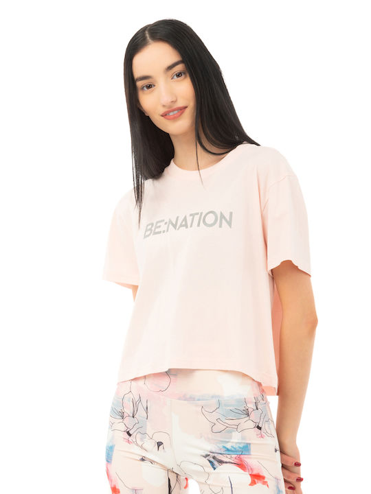 Be:nation Γυναικεία Crop Top Μπλούζα 05112403-8a