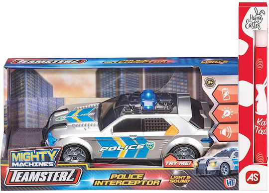 Easter Candle with Toy Police Car for 3+ years AS