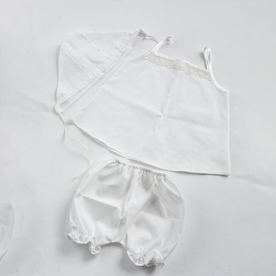 Piccolino Christening Oilcloths Set Ecru with Flower Theme 5pcs