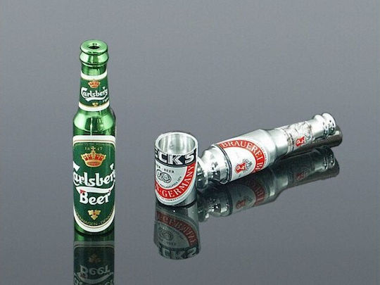 Metall Hanfrohr 665-2027 Schirm Metallrohr Bier Hanfrohr 83mm Grün