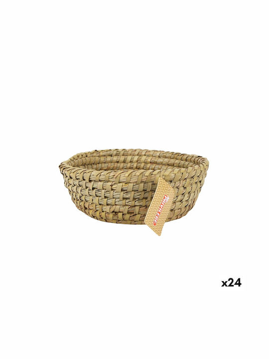 Set of Decorative Baskets Straw 22x22x8cm 24pcs Privilege