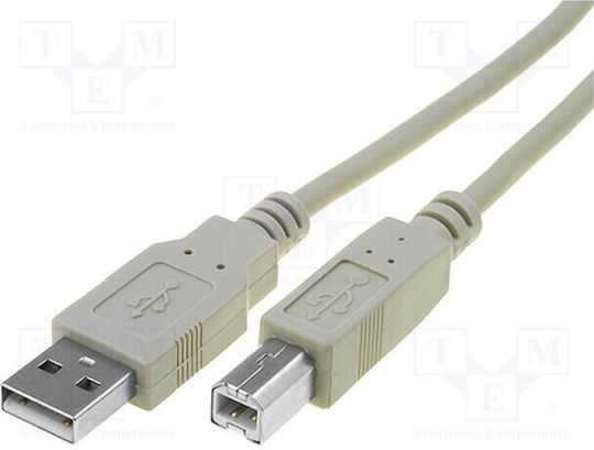 EFB 5m USB 2.0 Cable A-Male to B-Male Gray (K5255.5)