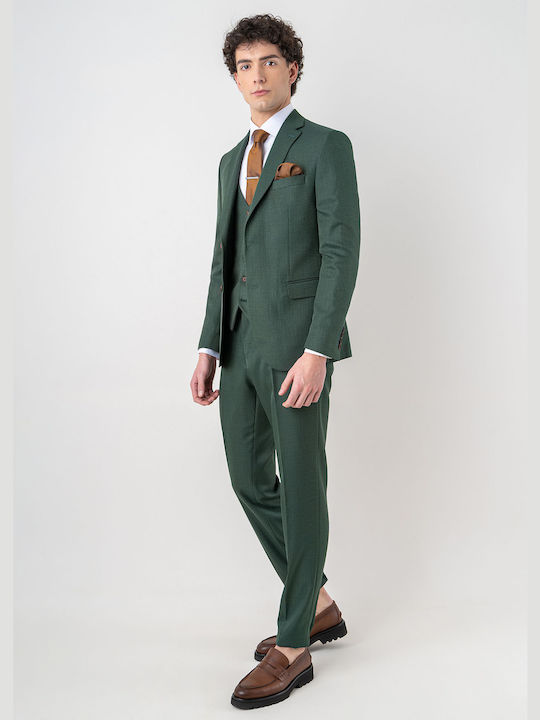 Fragosto Men's Suit Green