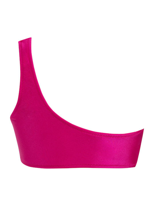 Aphrodite Bikini Un umăr Orange/fucsia