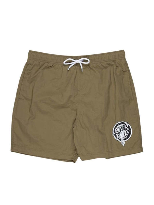 Men's Swimwear Shorts Green with Patterns