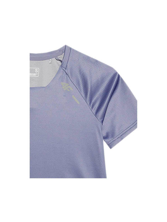 4F Kurze Ärmel Radtrikot Blau