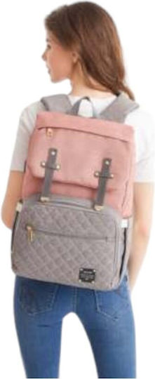 Queen Mother Backpack Diaper Bag Lequeen Gray