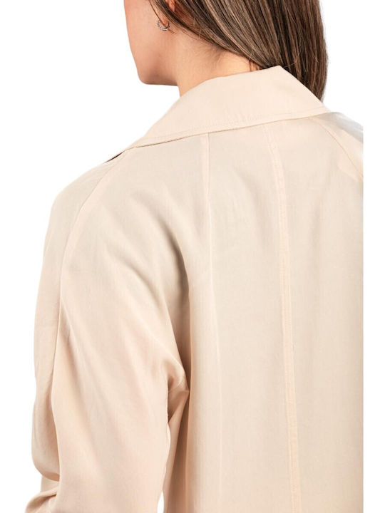Дамска овърсайз жилетка Passager 97007 Beige