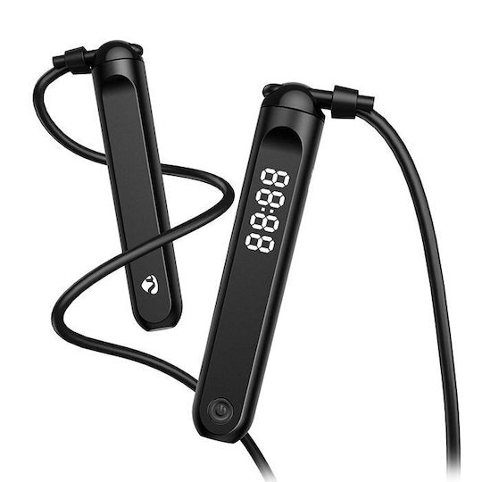 Nedis Springseil Fitness mit Gewicht Schwarz