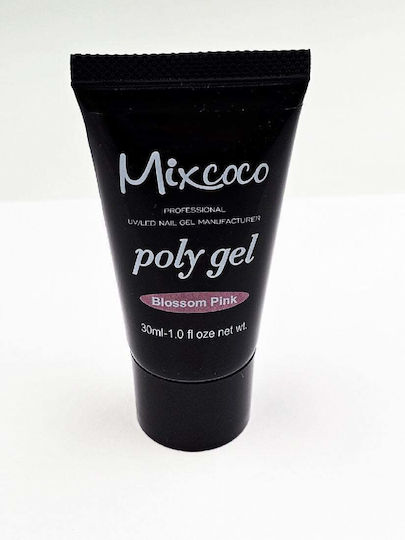 Mixcoco Poly Гел Гел за изкуствени нокти Розов 30мл