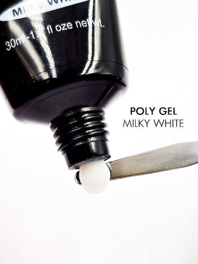 Mixcoco Poly Gel Νυχιών Λευκό 30ml