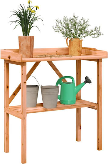 vidaXL Βάση Γλάστρας Ξύλινη Καφέ 78x38x82.5εκ.
